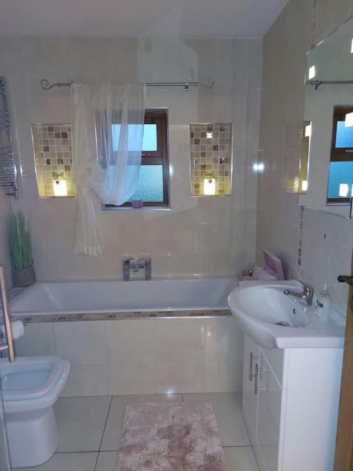 Luxurious Log Cabin With Lay-Z Spa Hot Tub Villa Ballina  Eksteriør billede