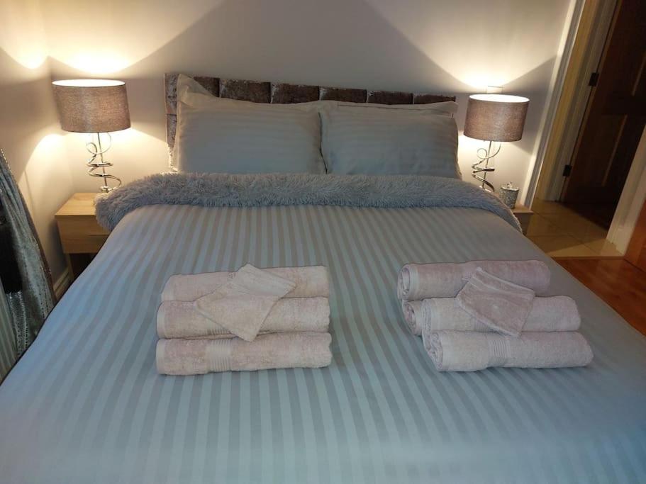 Luxurious Log Cabin With Lay-Z Spa Hot Tub Villa Ballina  Eksteriør billede